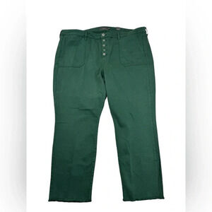 Torrid Hi Rise Straight Leg Green Cargo Jeans NWT